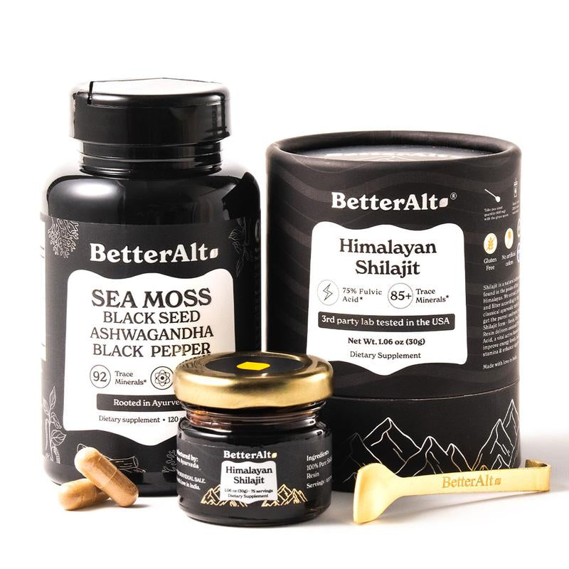 Himalayan Shilajit Sea Moss, Ashwagandha, Black Pepper